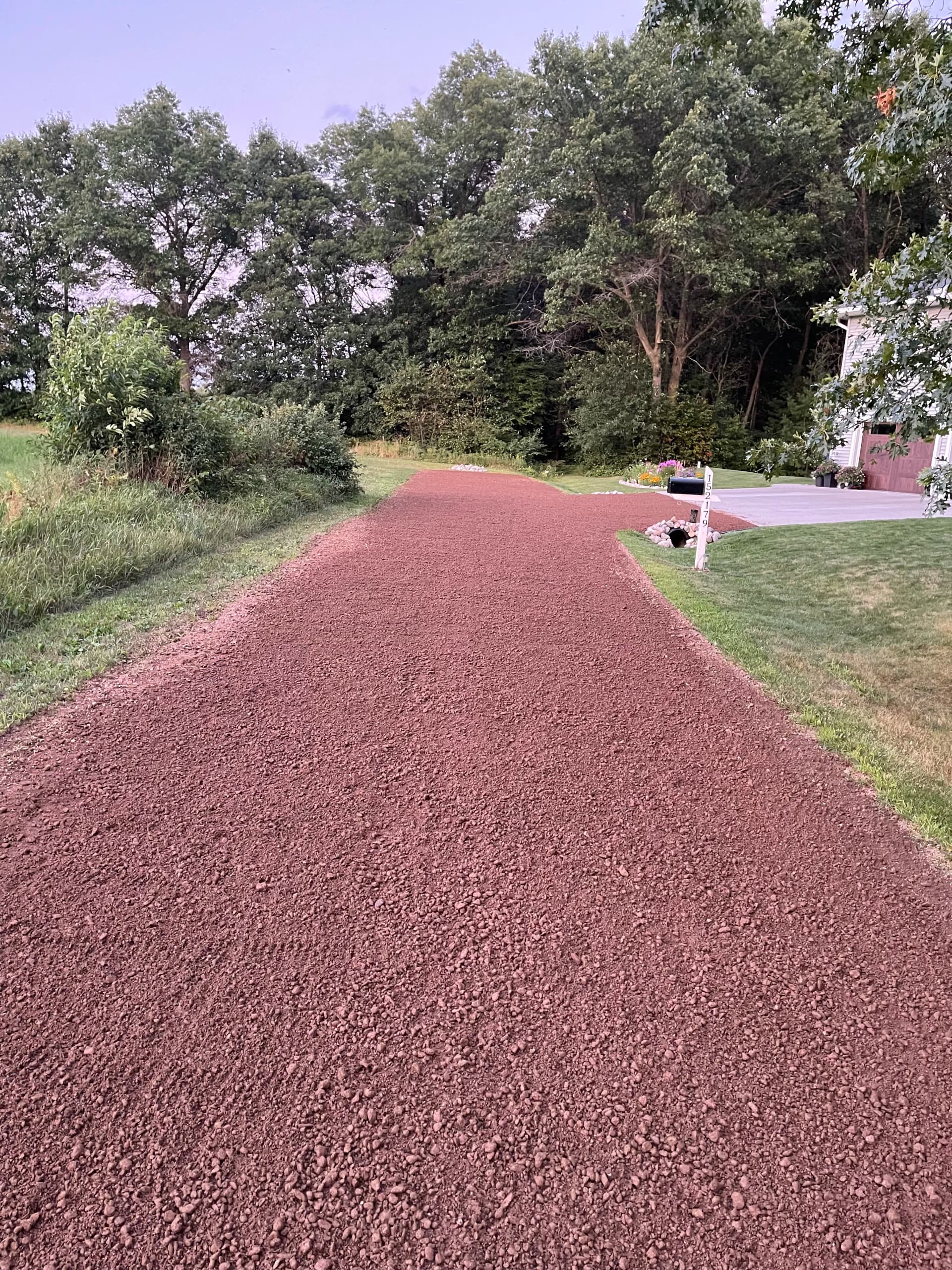 Gallery photos for Red Granite Gravel Driveway Installed on Lake DuBay in Mosinee: Image #6