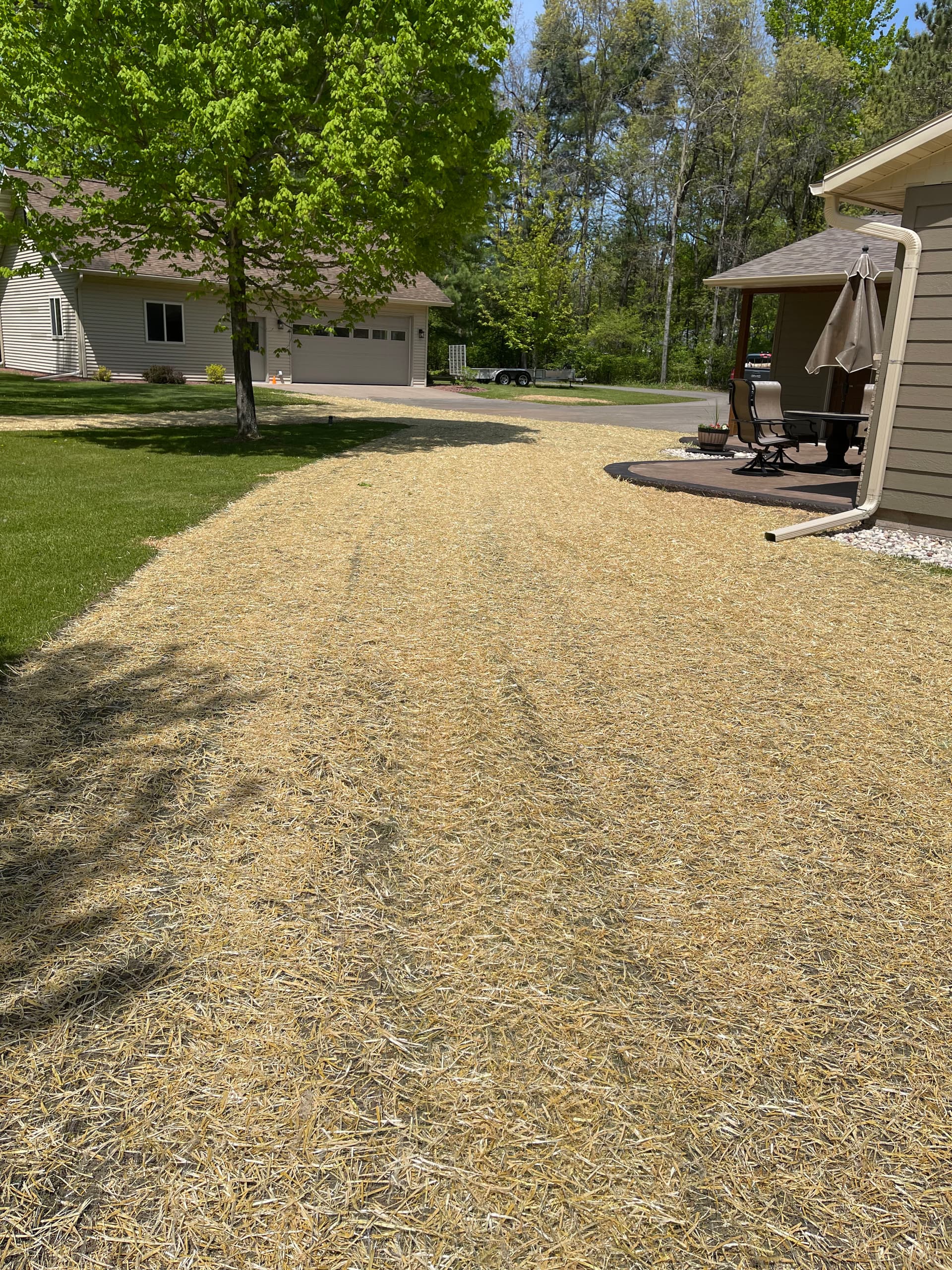 Gallery photos for Post-Construction Yard Grading and Seeding in Kronenwetter: Image #3