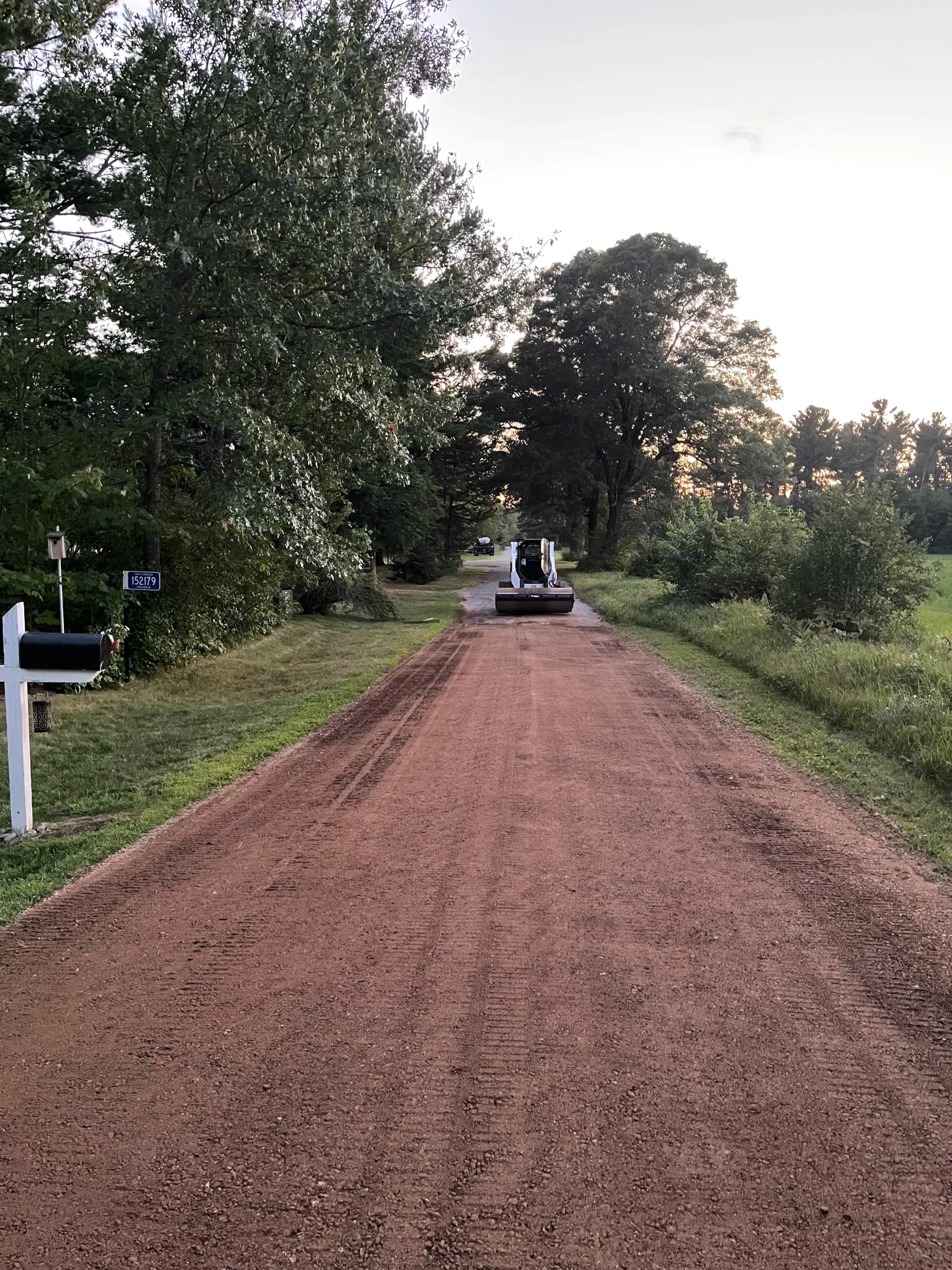 Gallery photos for Red Granite Gravel Driveway Installed on Lake DuBay in Mosinee: Image #1
