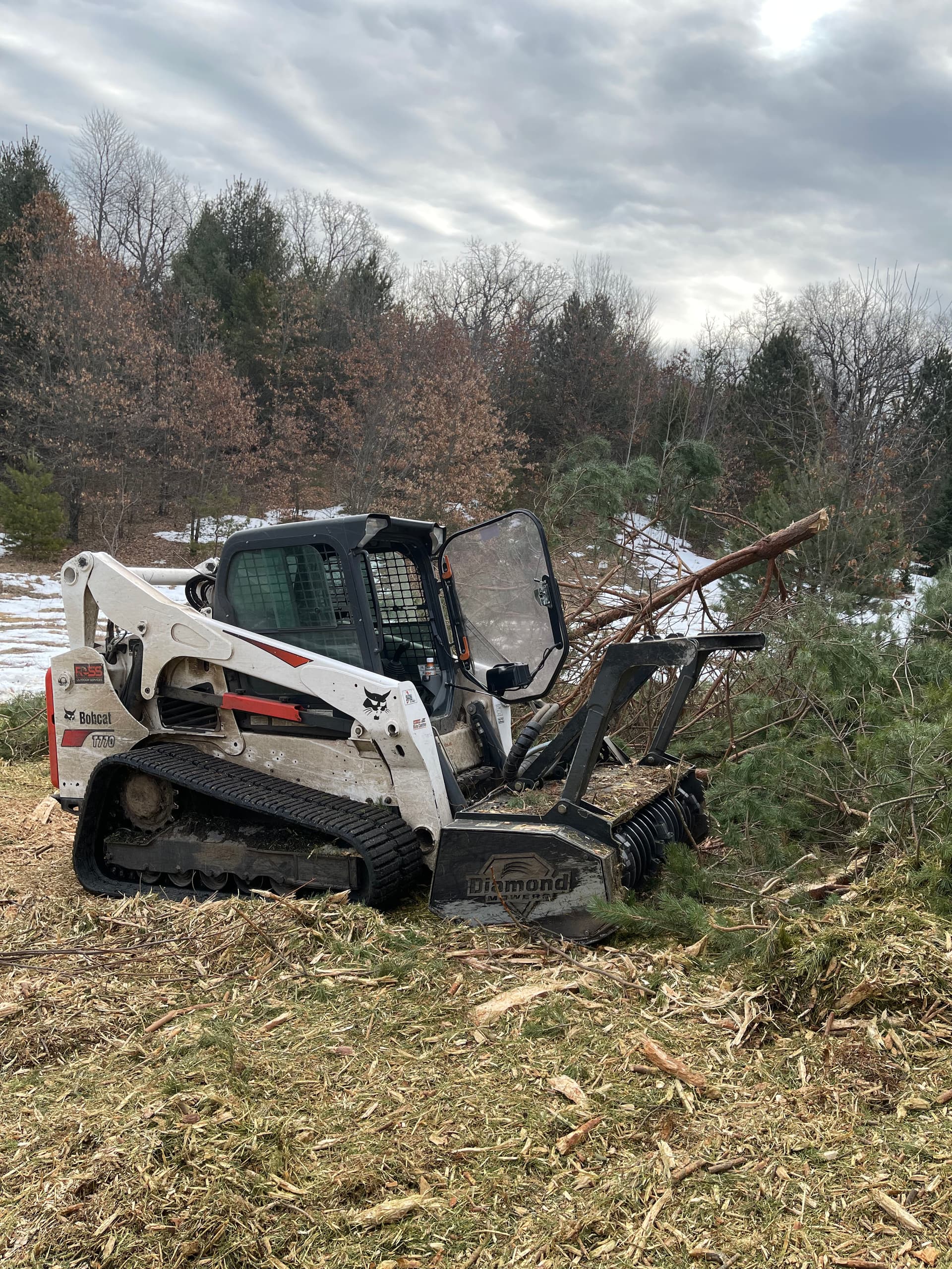 Gallery photos for Forestry Mulching Success in Custer's Winter Landscape: Image #4