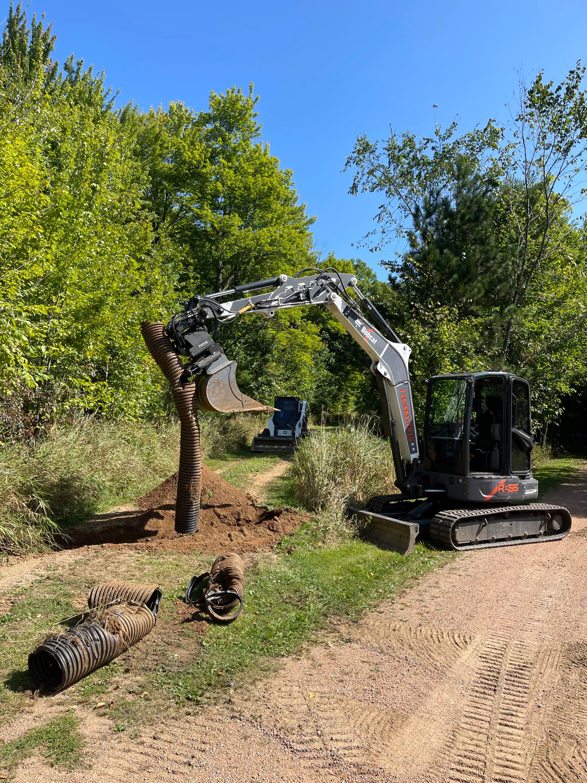 Culvert Replacement and Gravel Road Work Near Lake DuBay in Junction City
