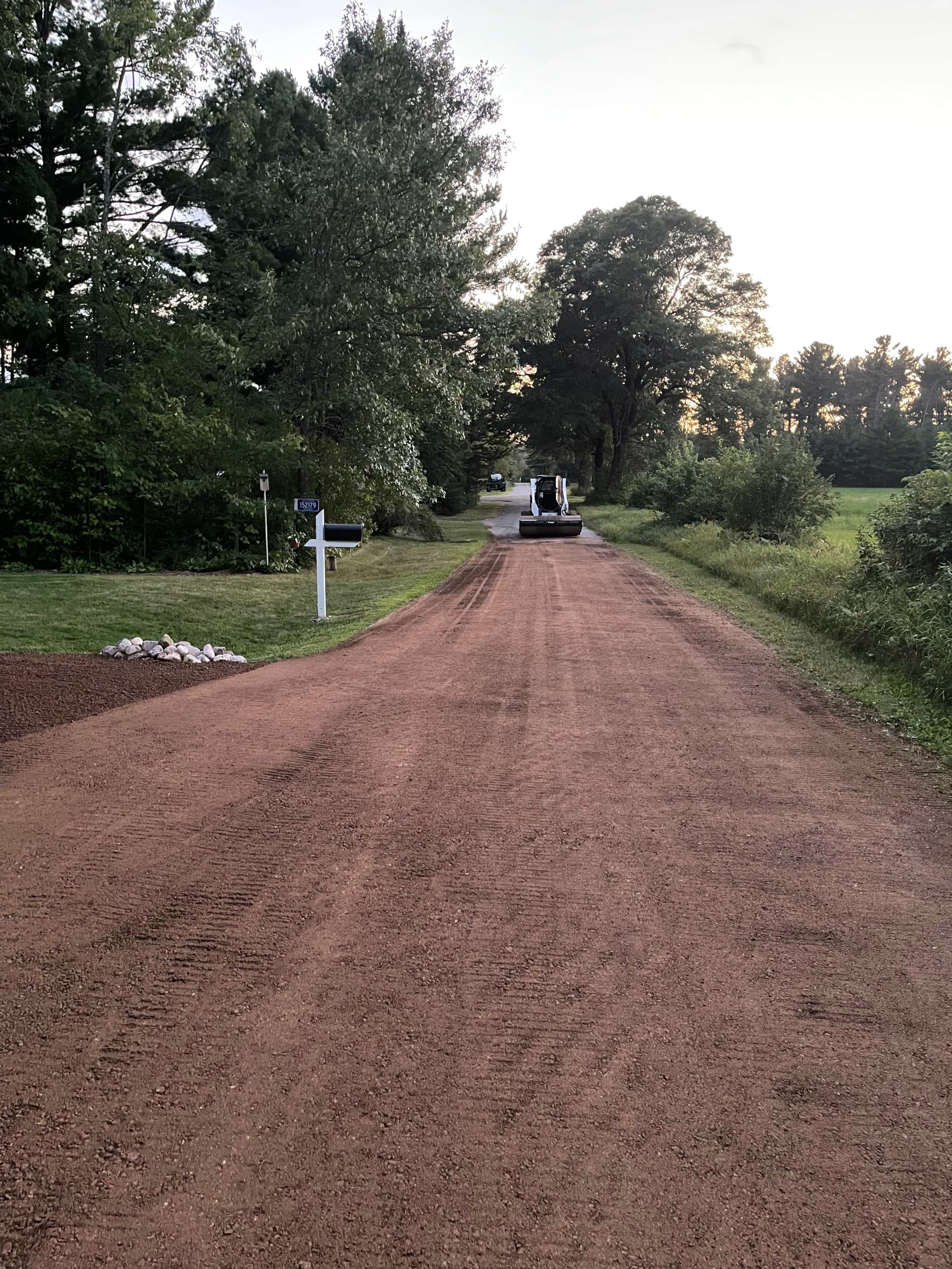 Gallery photos for Red Granite Gravel Driveway Installed on Lake DuBay in Mosinee: Image #7