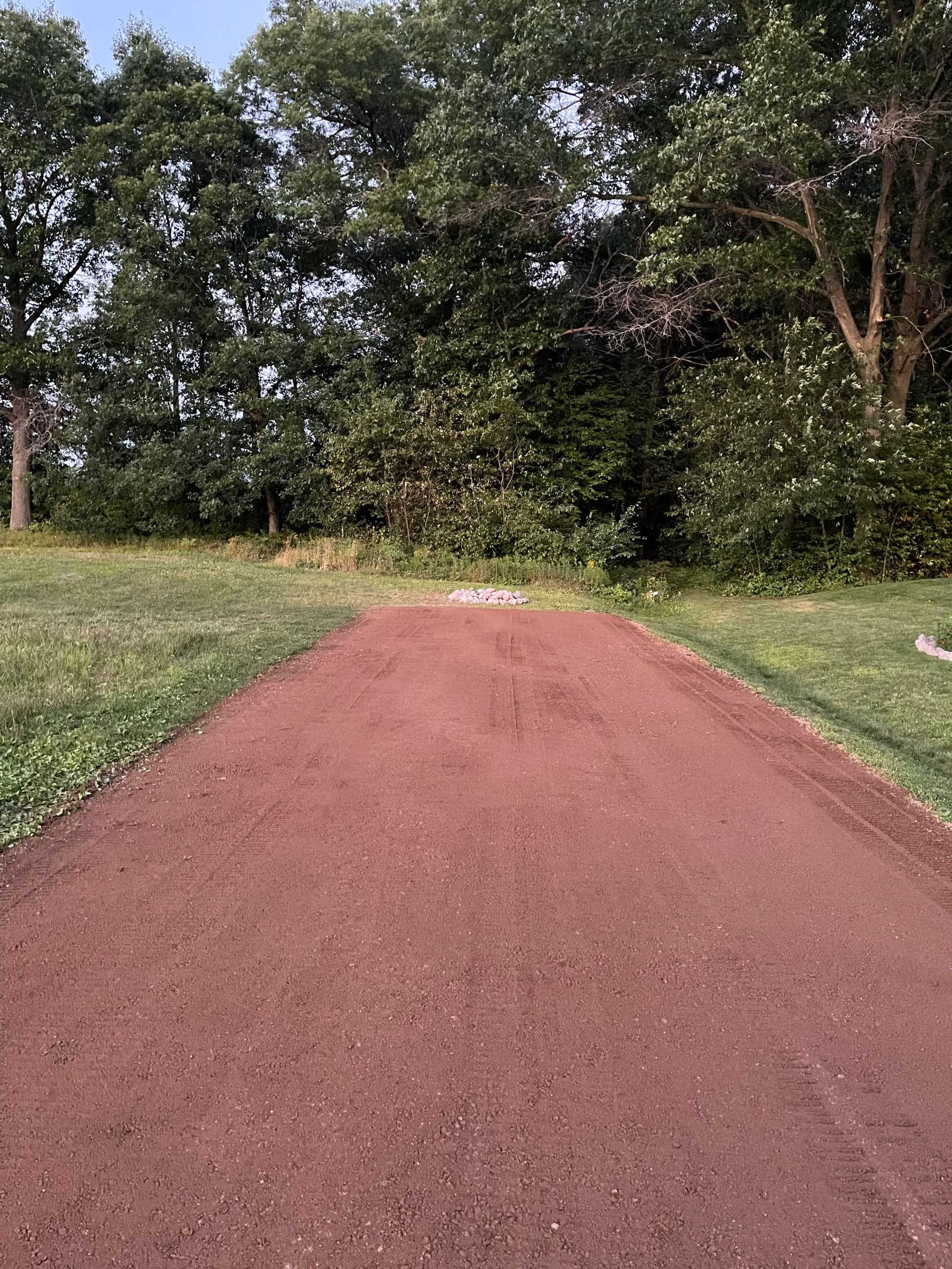 Gallery photos for Red Granite Gravel Driveway Installed on Lake DuBay in Mosinee: Image #2