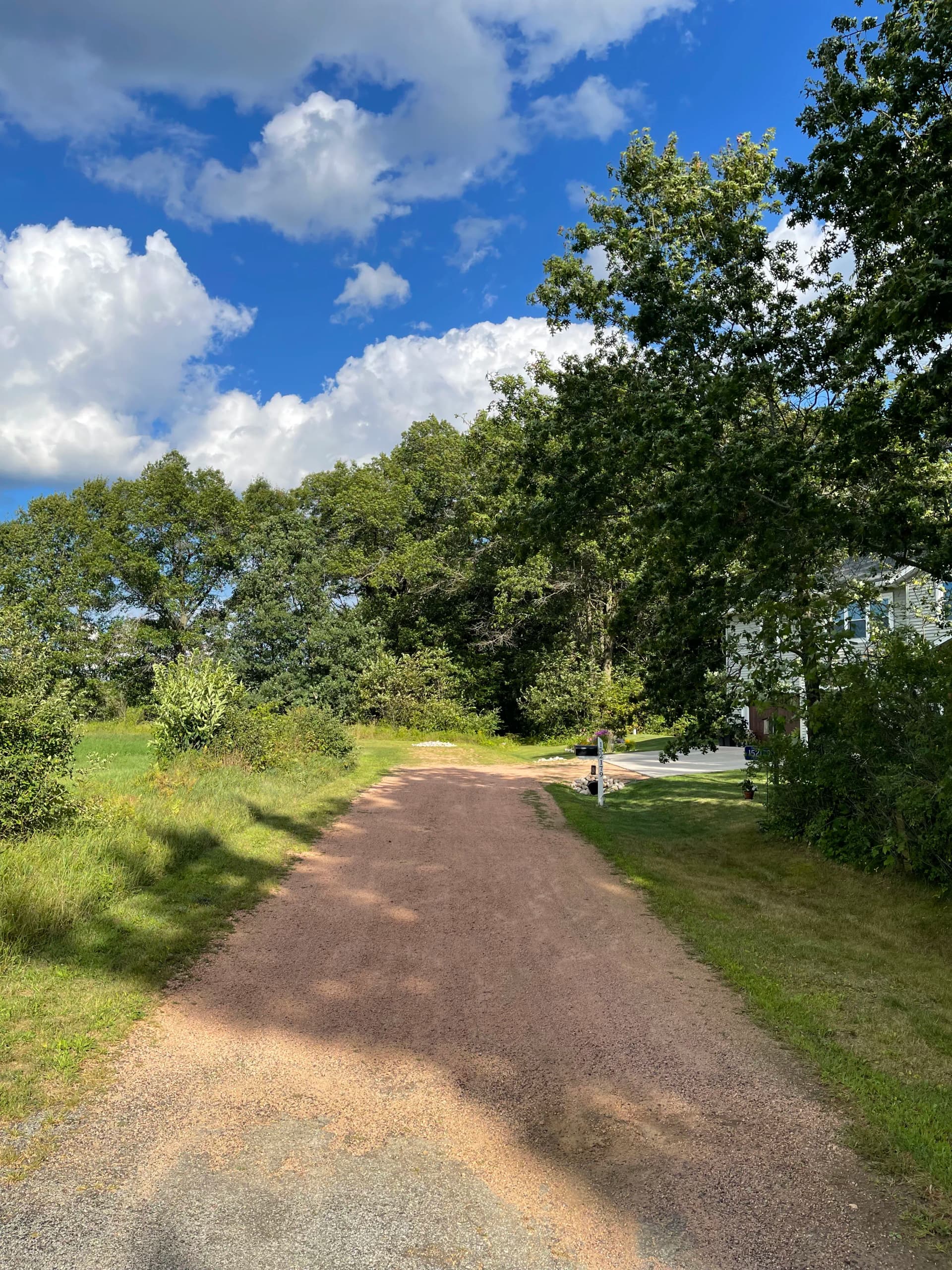 Gallery photos for Red Granite Gravel Driveway Installed on Lake DuBay in Mosinee: Image #4