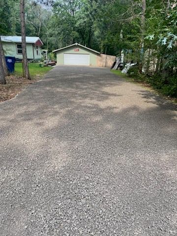 Almond Driveway Transformation with Gravel Refresh image