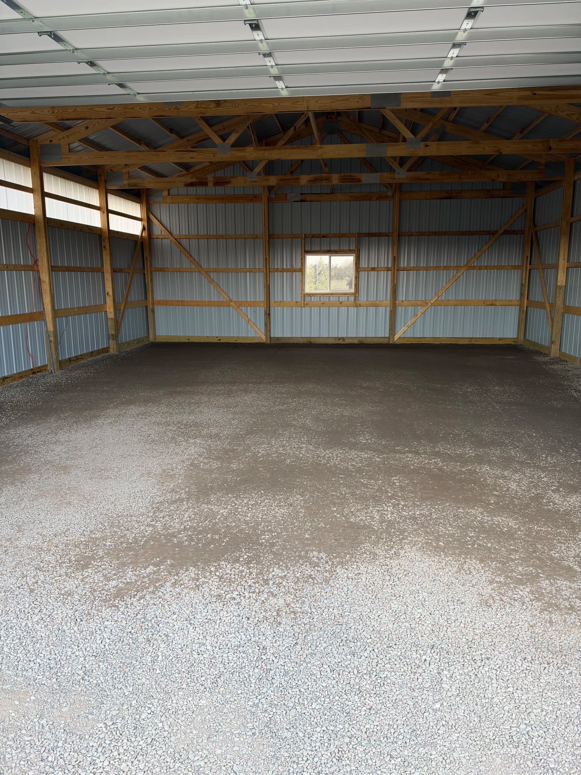 Gallery photos for Gravel Floor Installation for a New Pole Barn in Kronenwetter: Image #1