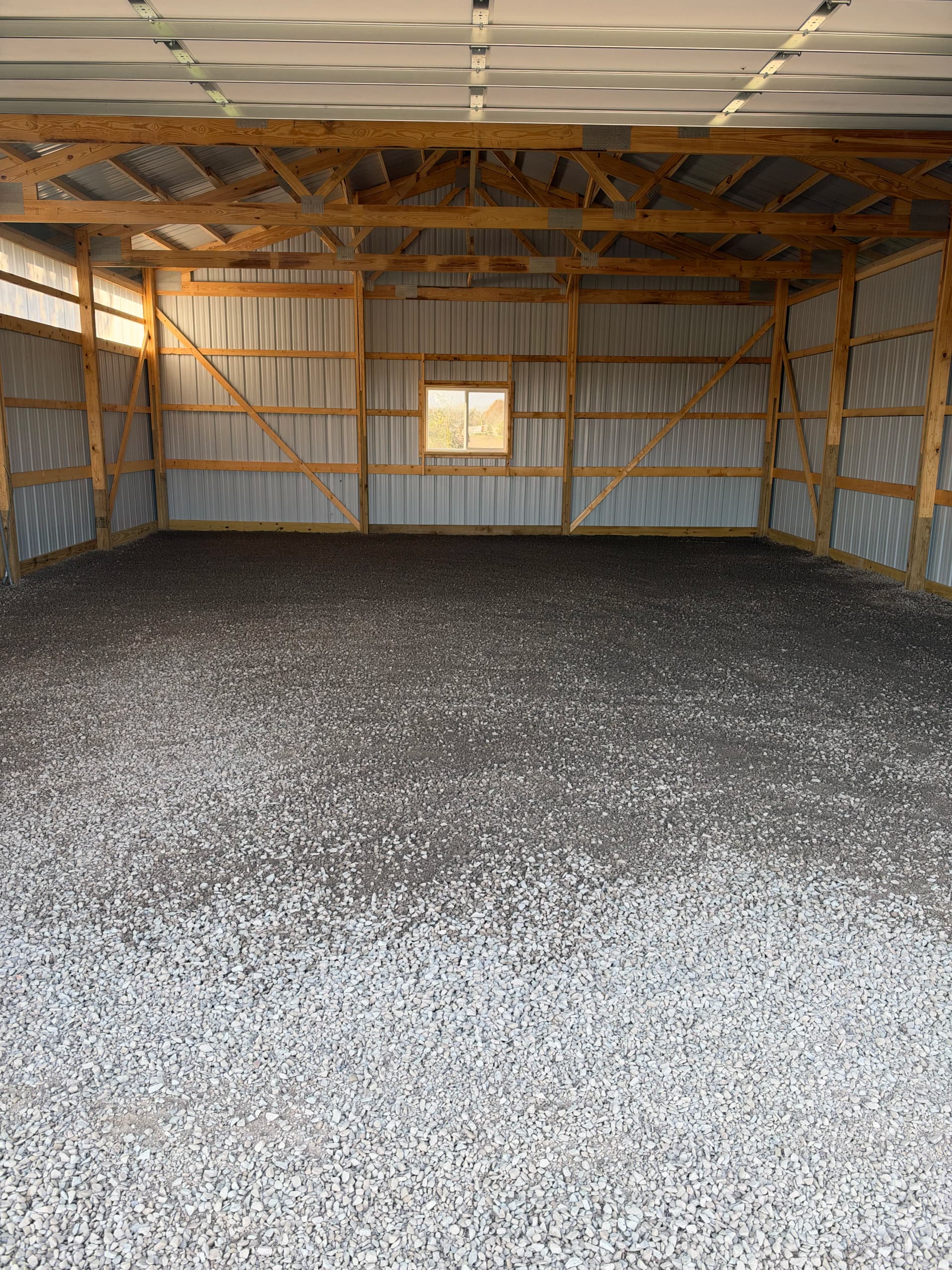 Gallery photos for Gravel Floor Installation for a New Pole Barn in Kronenwetter: Image #3