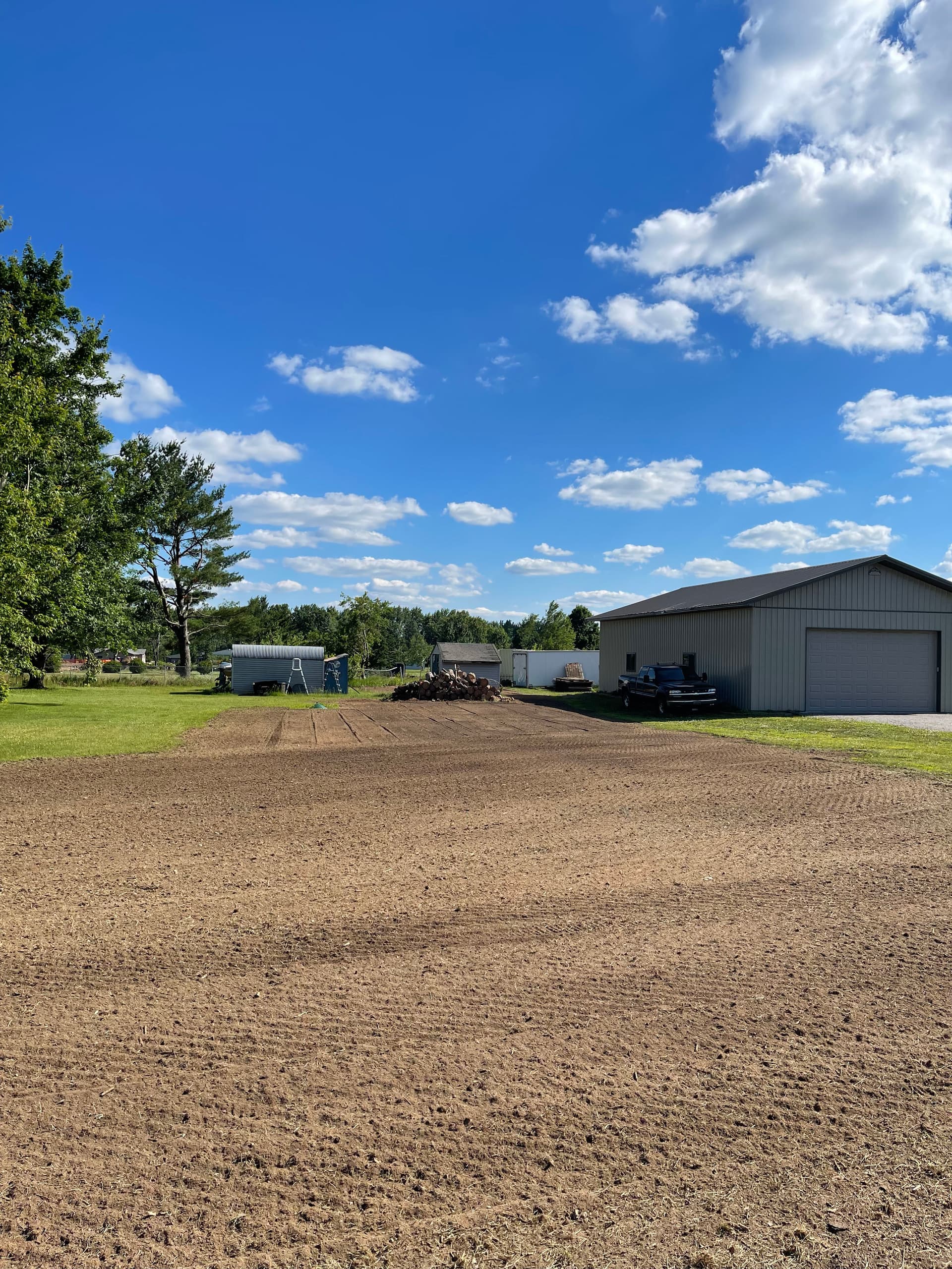 Storm Damage Lawn Cleanup and Grading in Ringle image